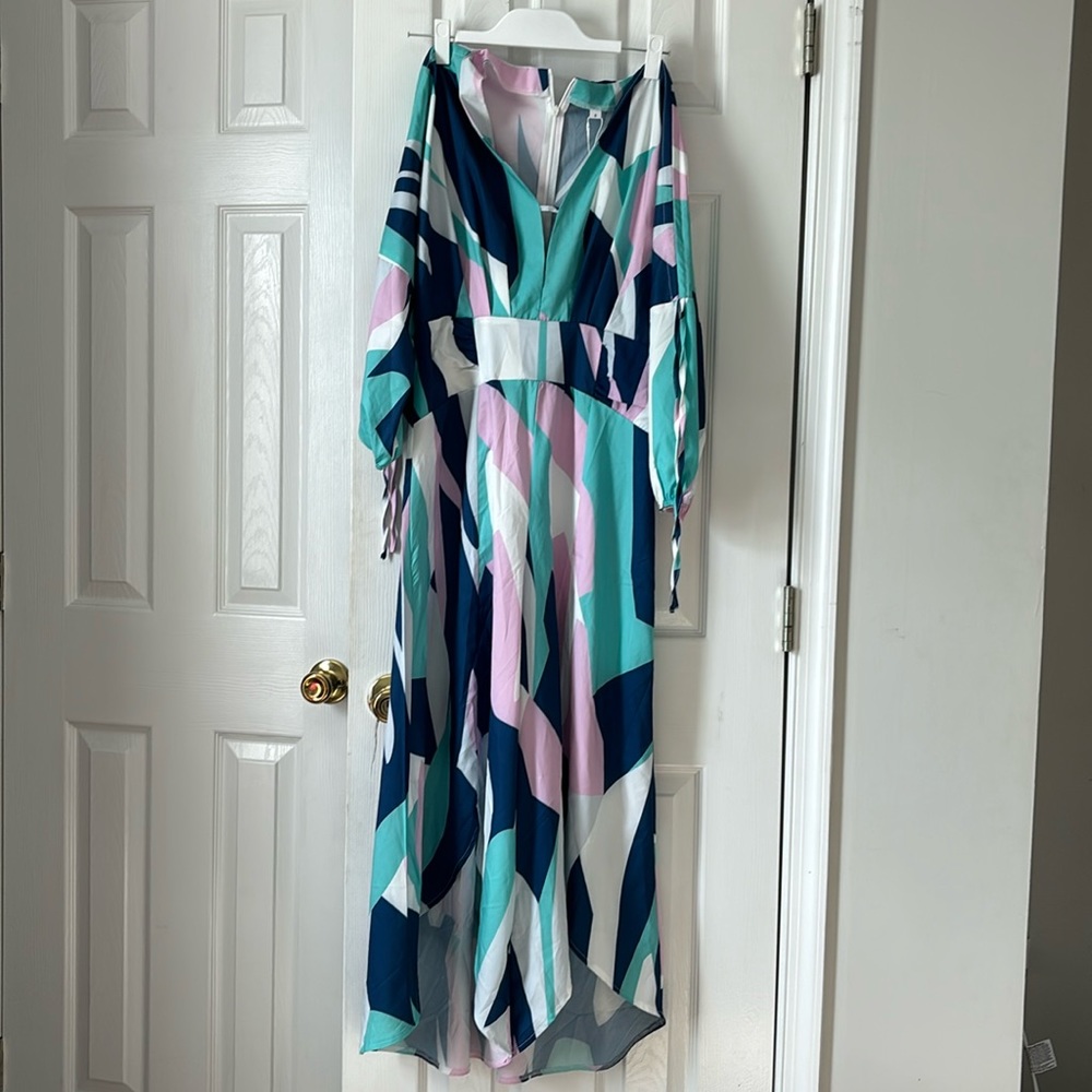 multi colored jumpsuit